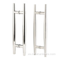 Manija de puertas de vidrio: construcción de acero inoxidable